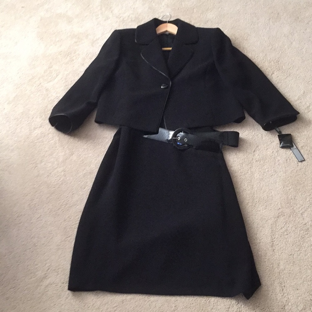 Tahari black dress suit
